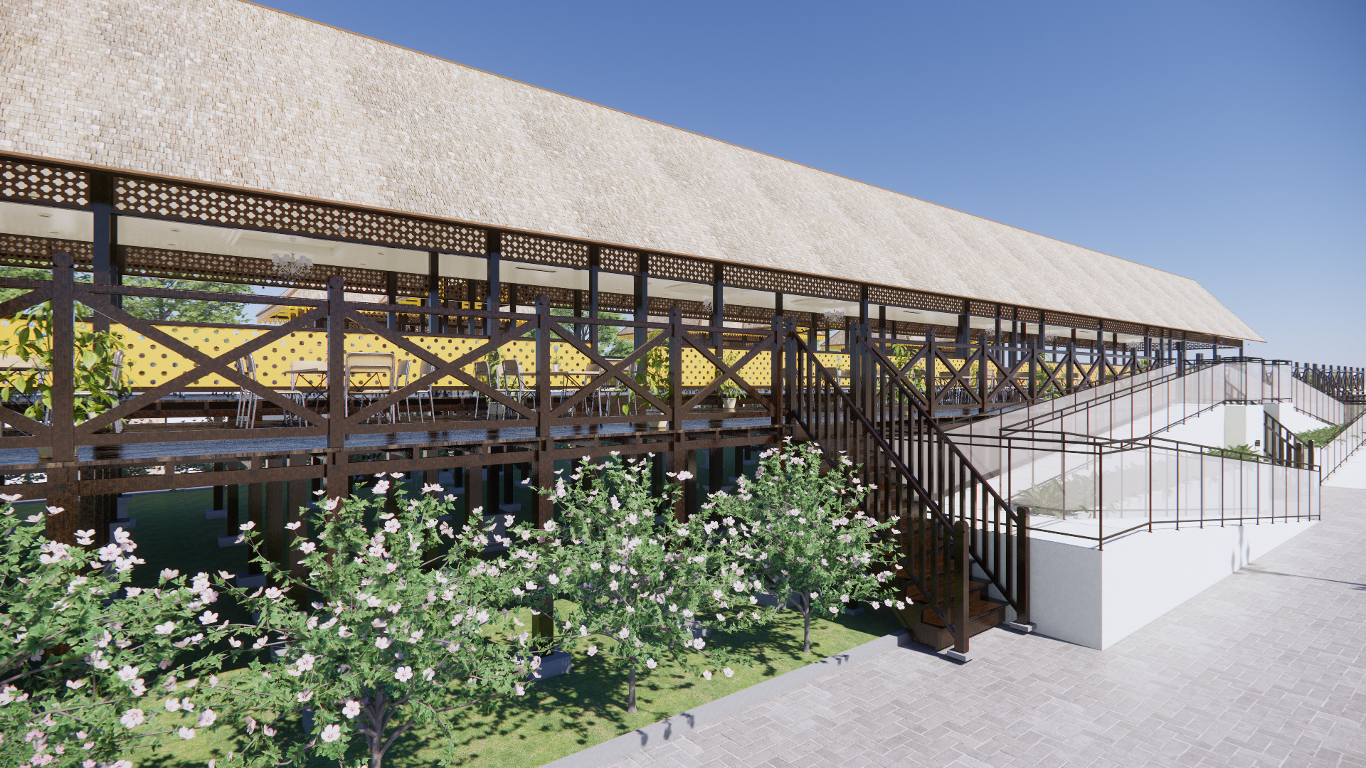 Restaurant Of The Singkawang Planning Gallery 3D model_1