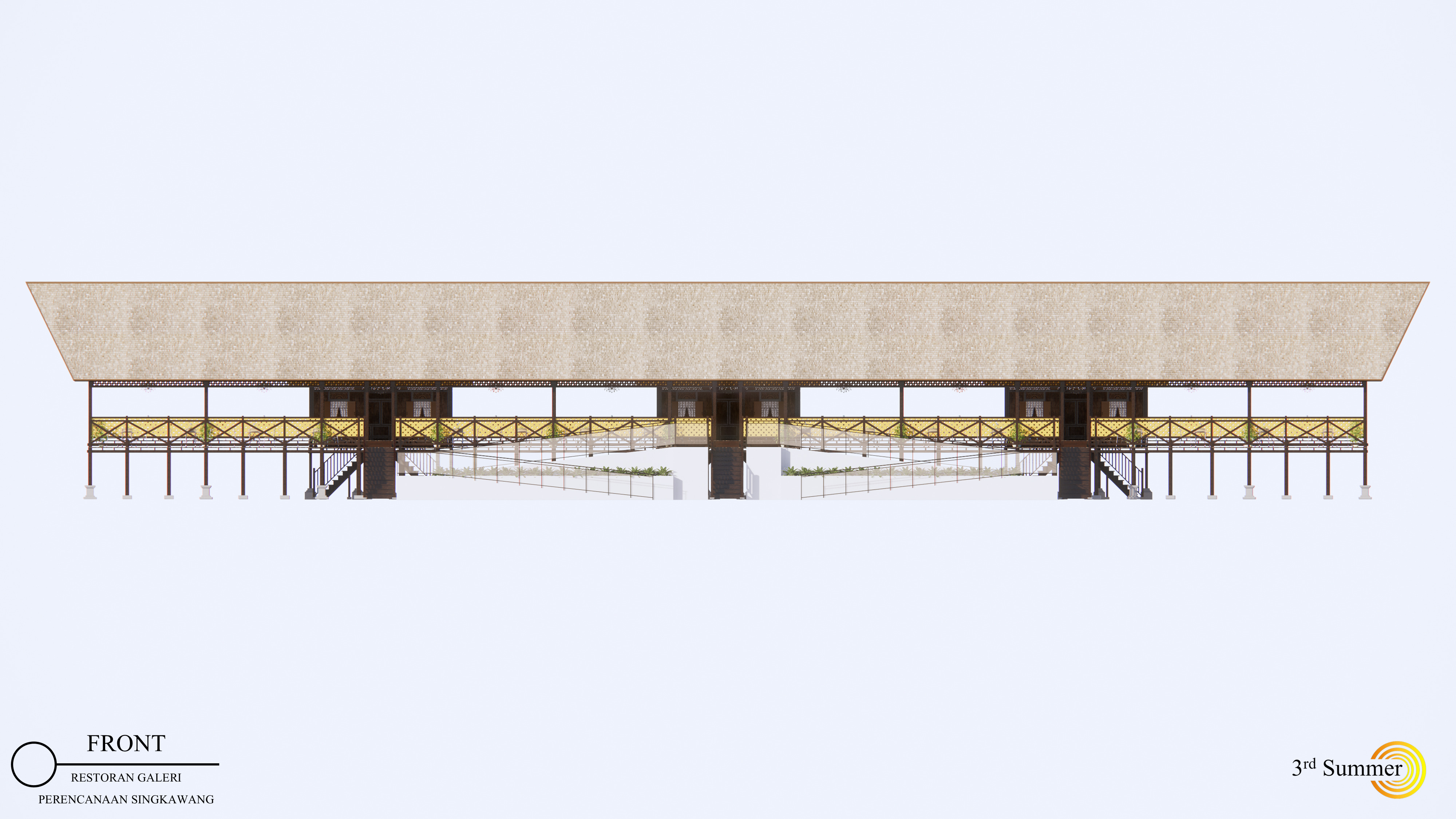 Restaurant Of The Singkawang Planning Gallery 3D model_5