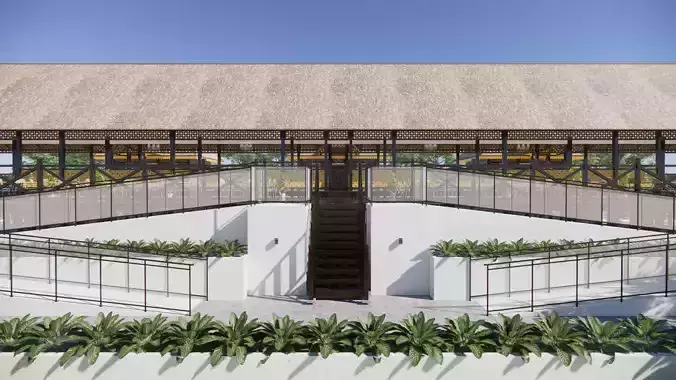 Restaurant Of The Singkawang Planning Gallery 3D model