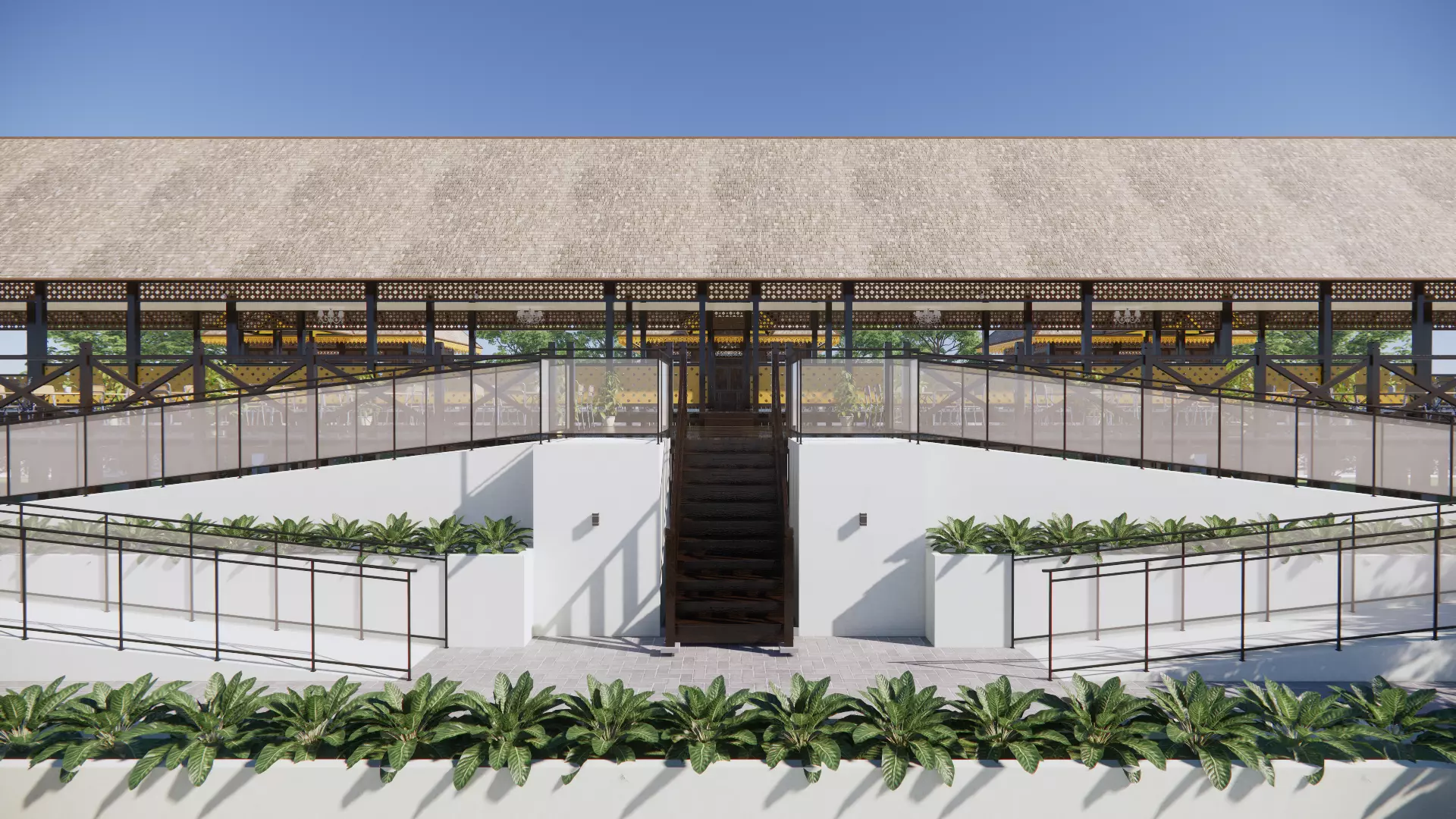 Restaurant Of The Singkawang Planning Gallery 3D model_0