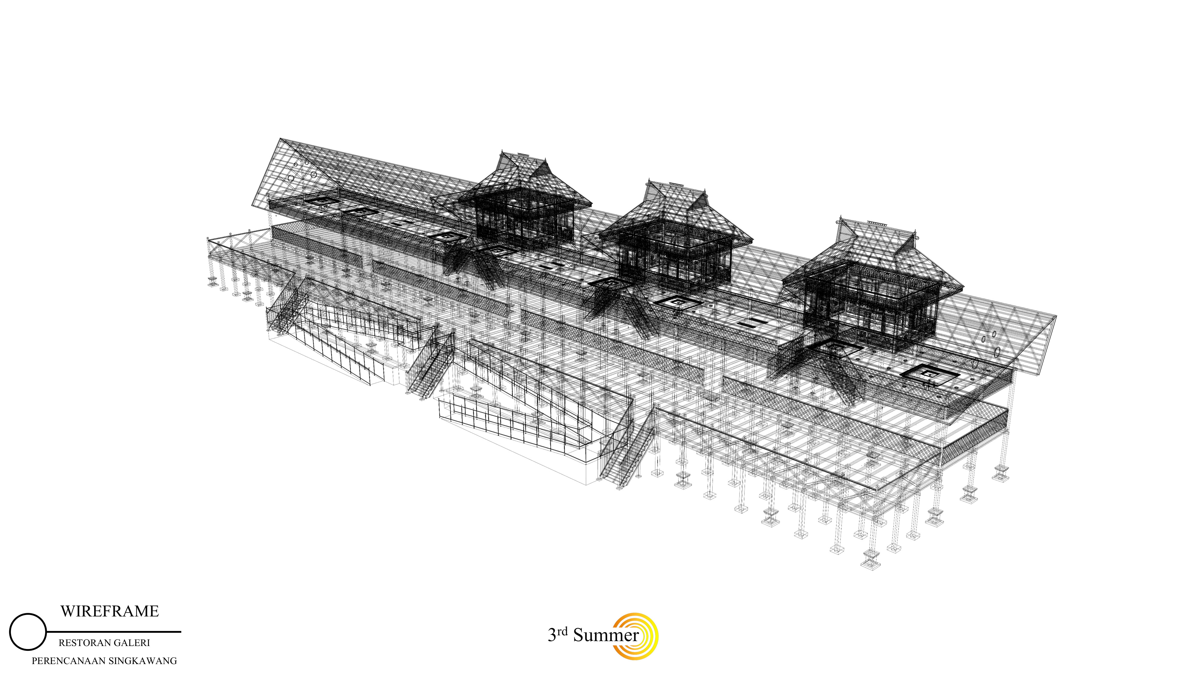 Restaurant Of The Singkawang Planning Gallery 3D model_15