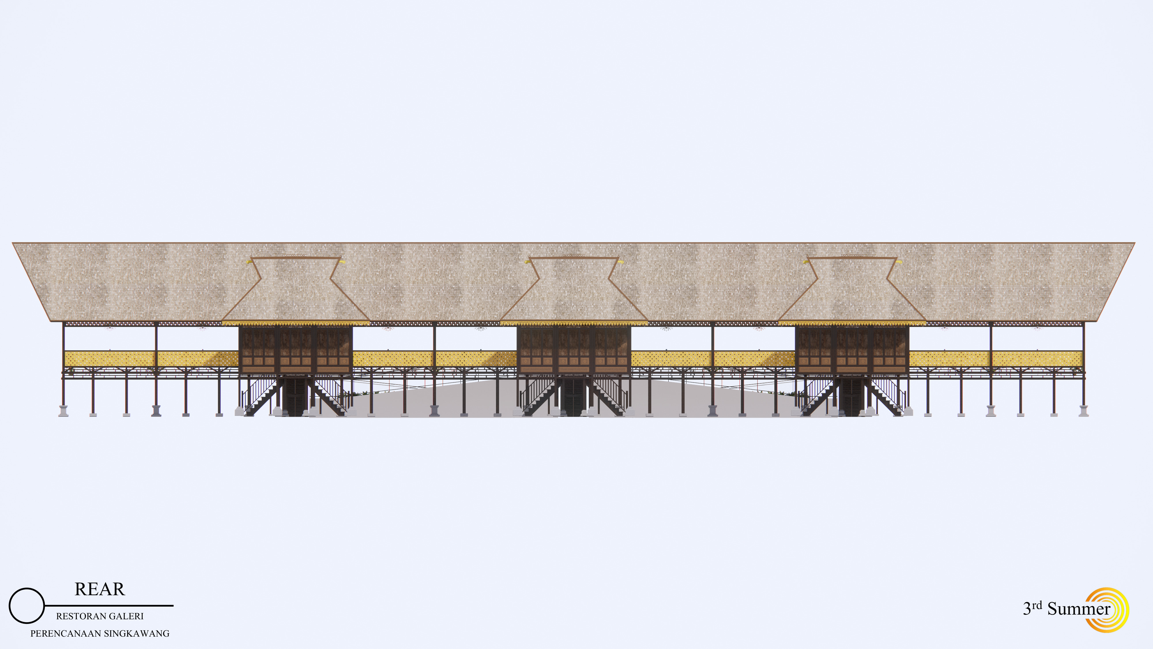 Restaurant Of The Singkawang Planning Gallery 3D model_8