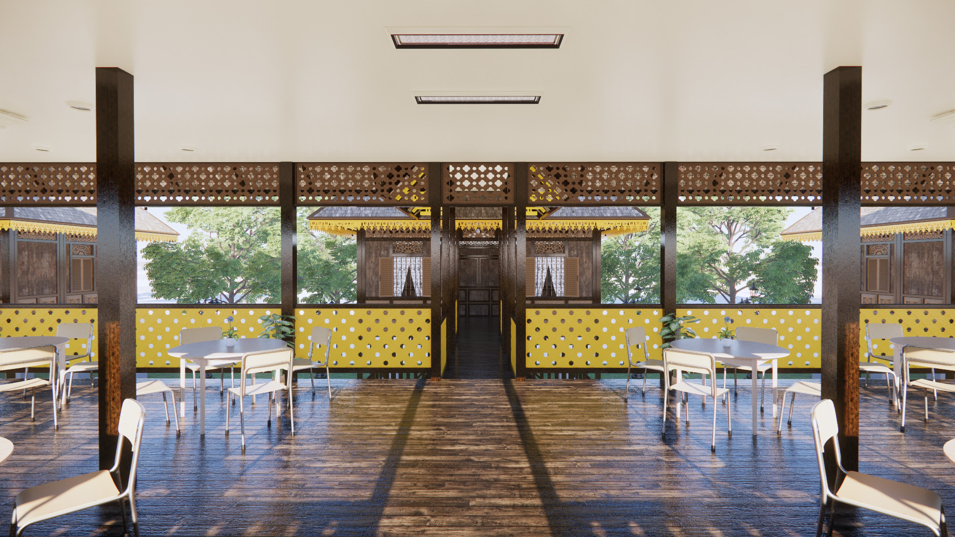 Restaurant Of The Singkawang Planning Gallery 3D model_4