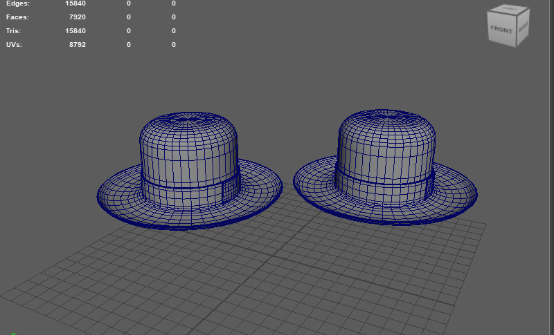Bowler Hat 3D model_14