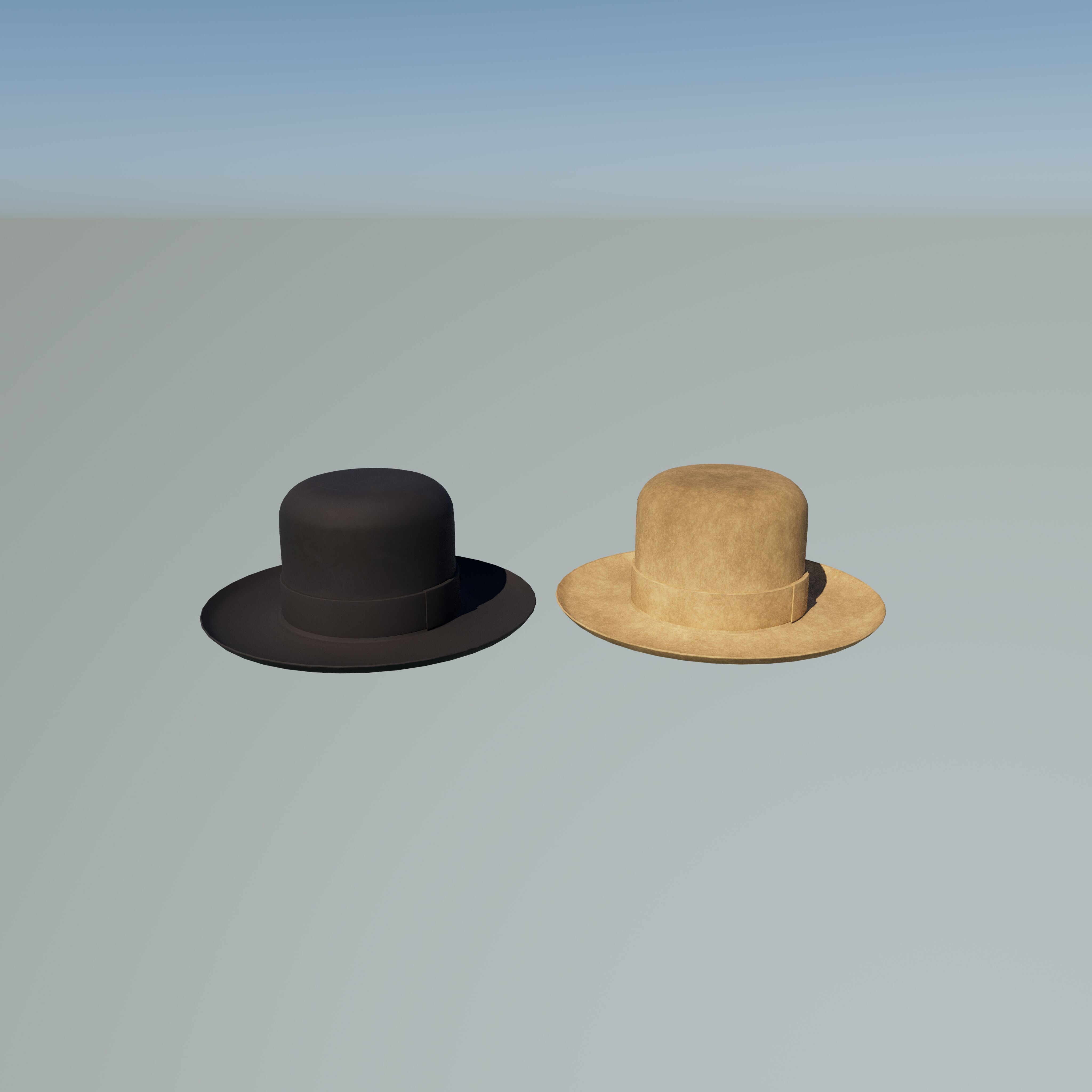 Bowler Hat 3D model_5