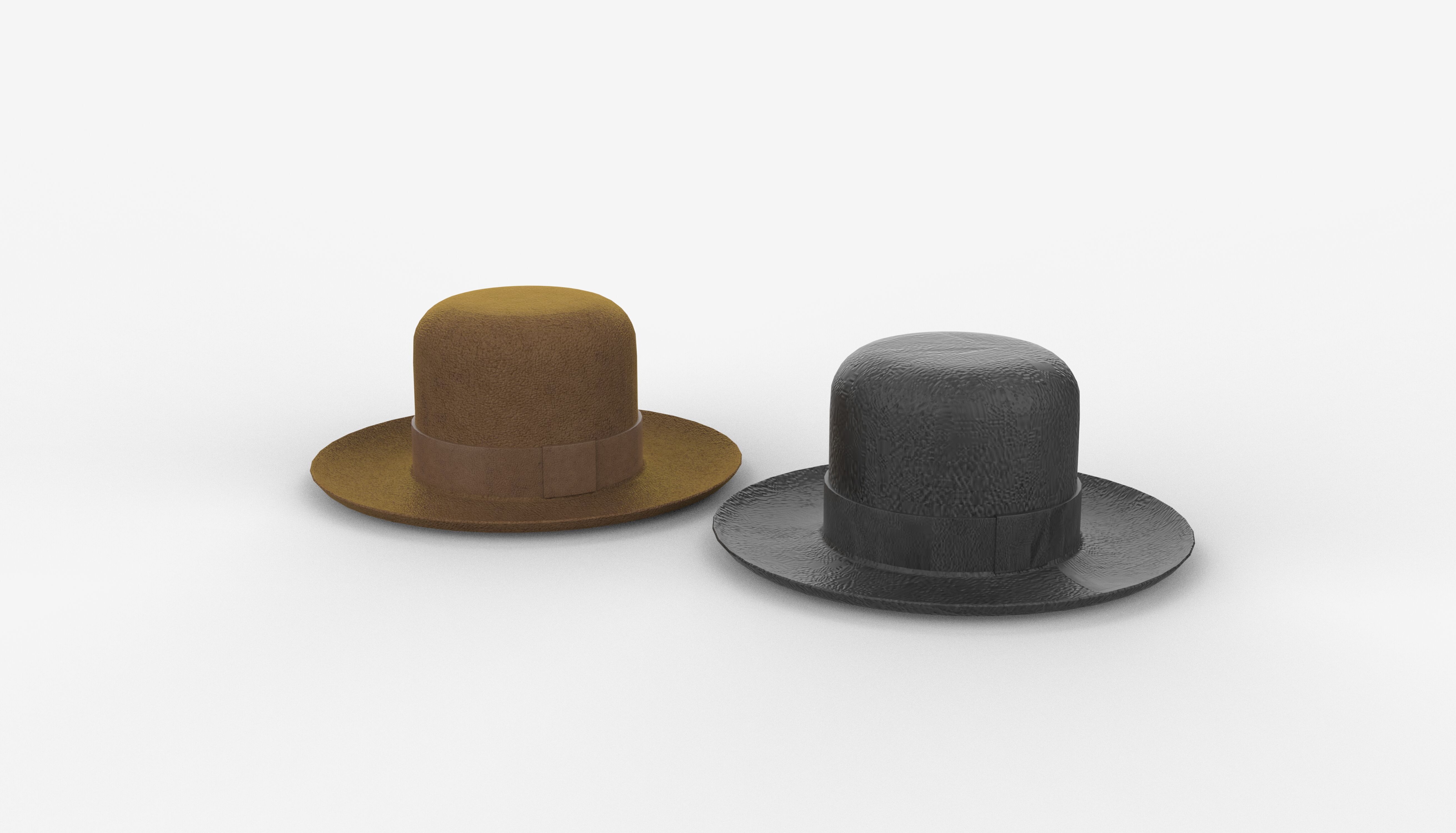 Bowler Hat 3D model_11
