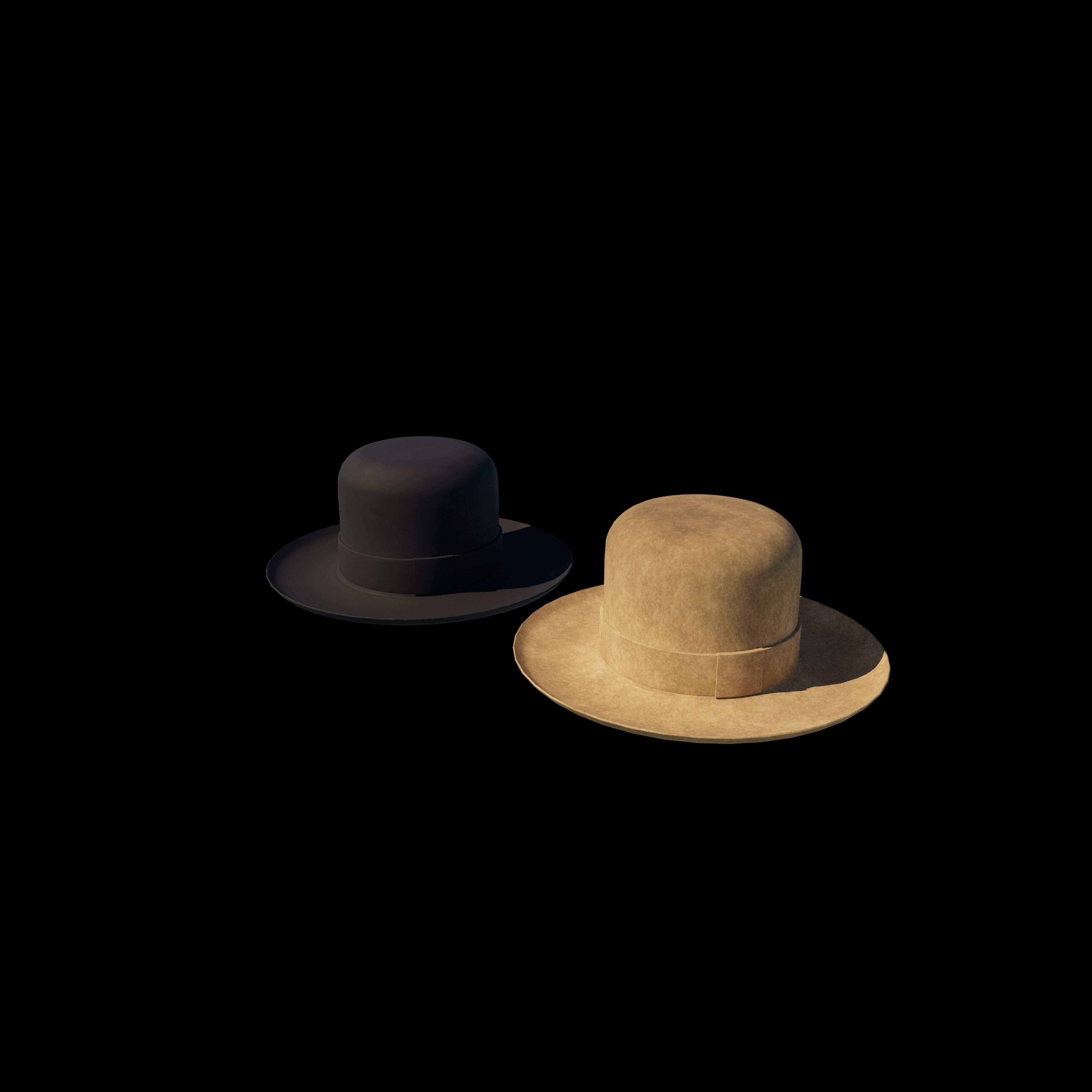 Bowler Hat 3D model_4