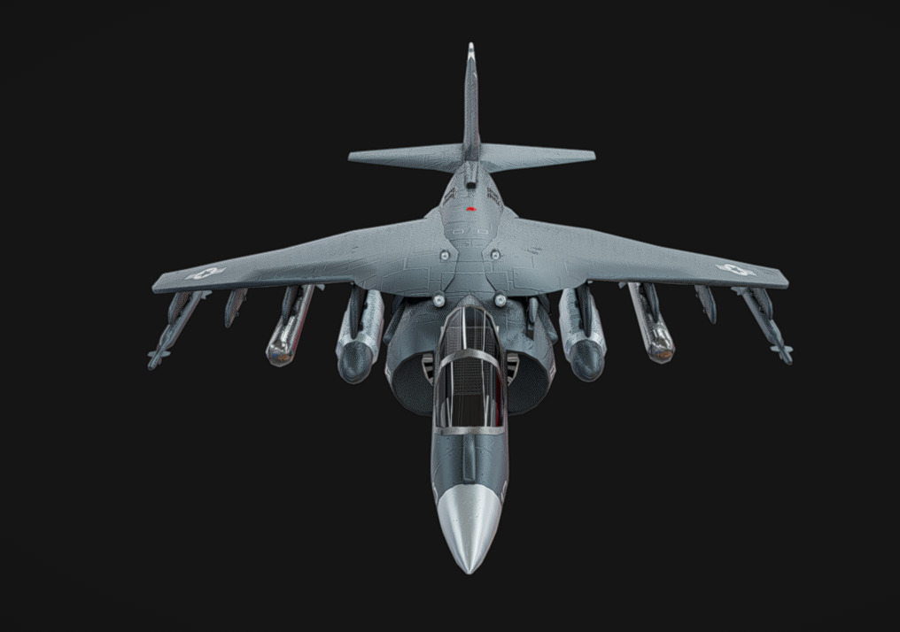 Av-8b Harrier Low-poly 3D model_2
