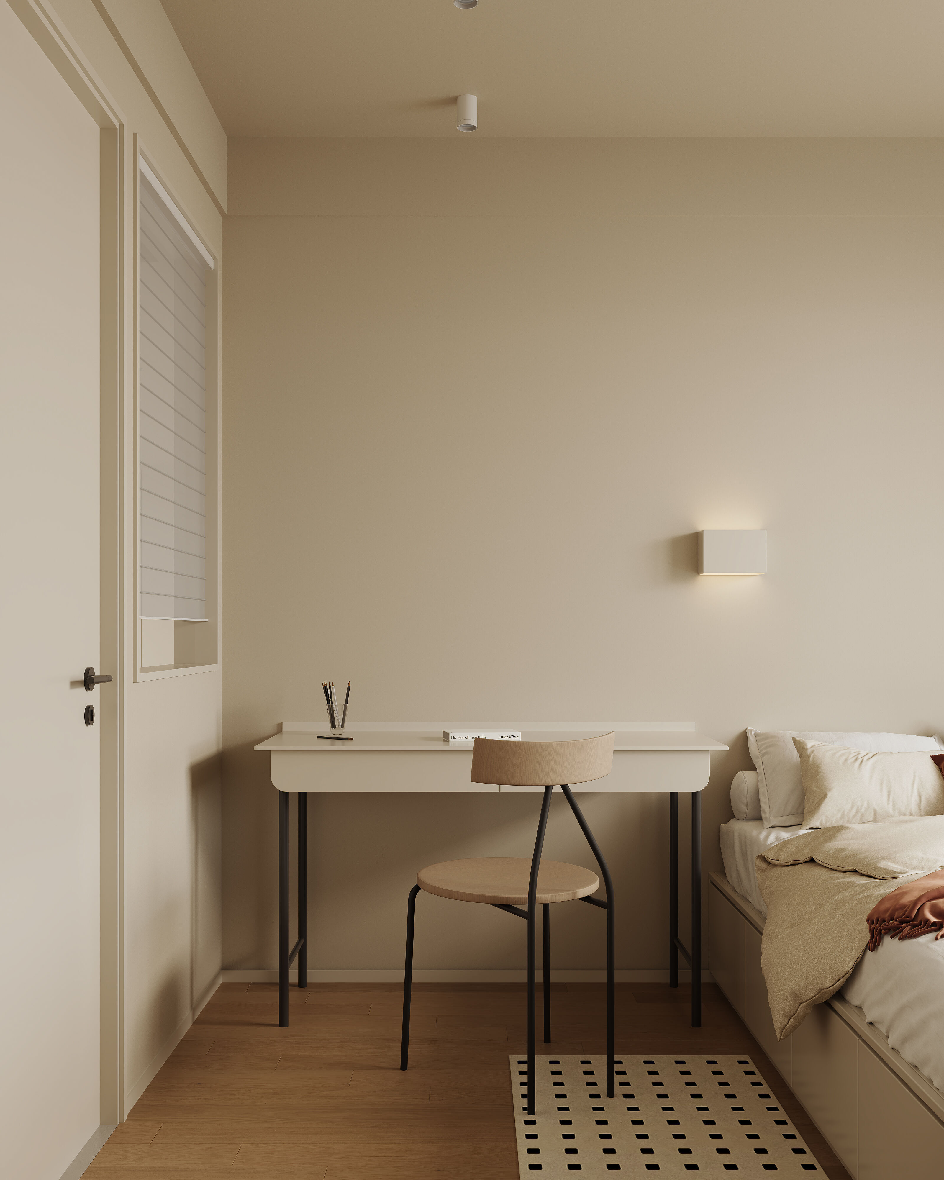 Warm  modern living room scene 3D model_12