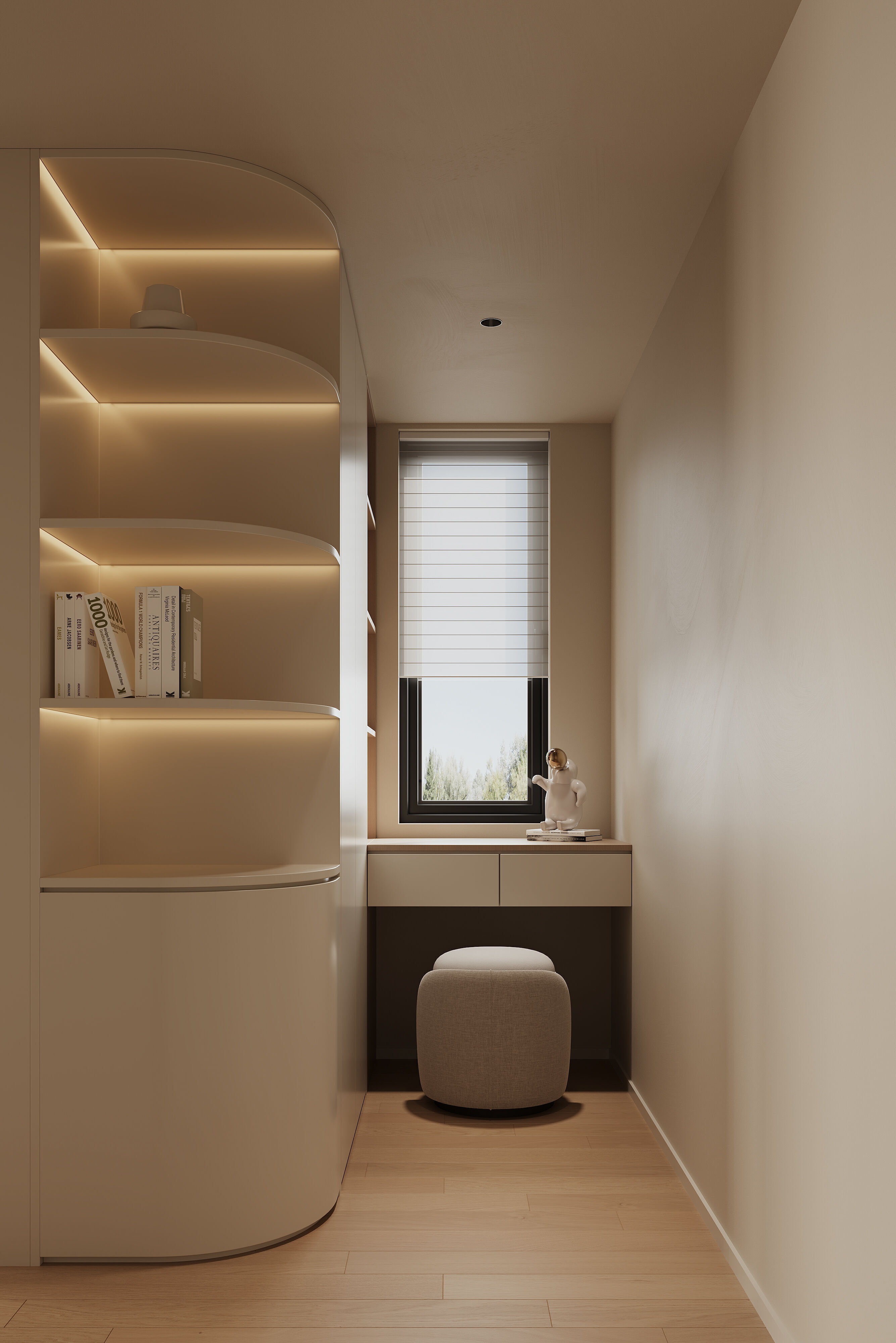 Warm  modern living room scene 3D model_15