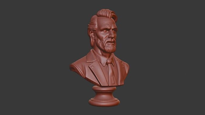 Bucky Head Bust 3D STL Printable - 3D Model STL 3D print model 3D print model