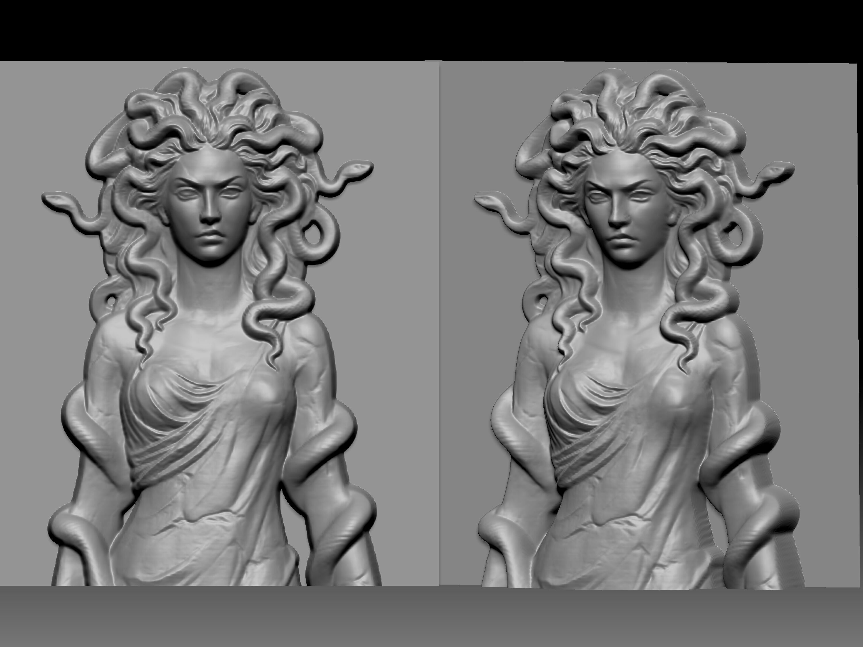 Medusa  3D print model_7
