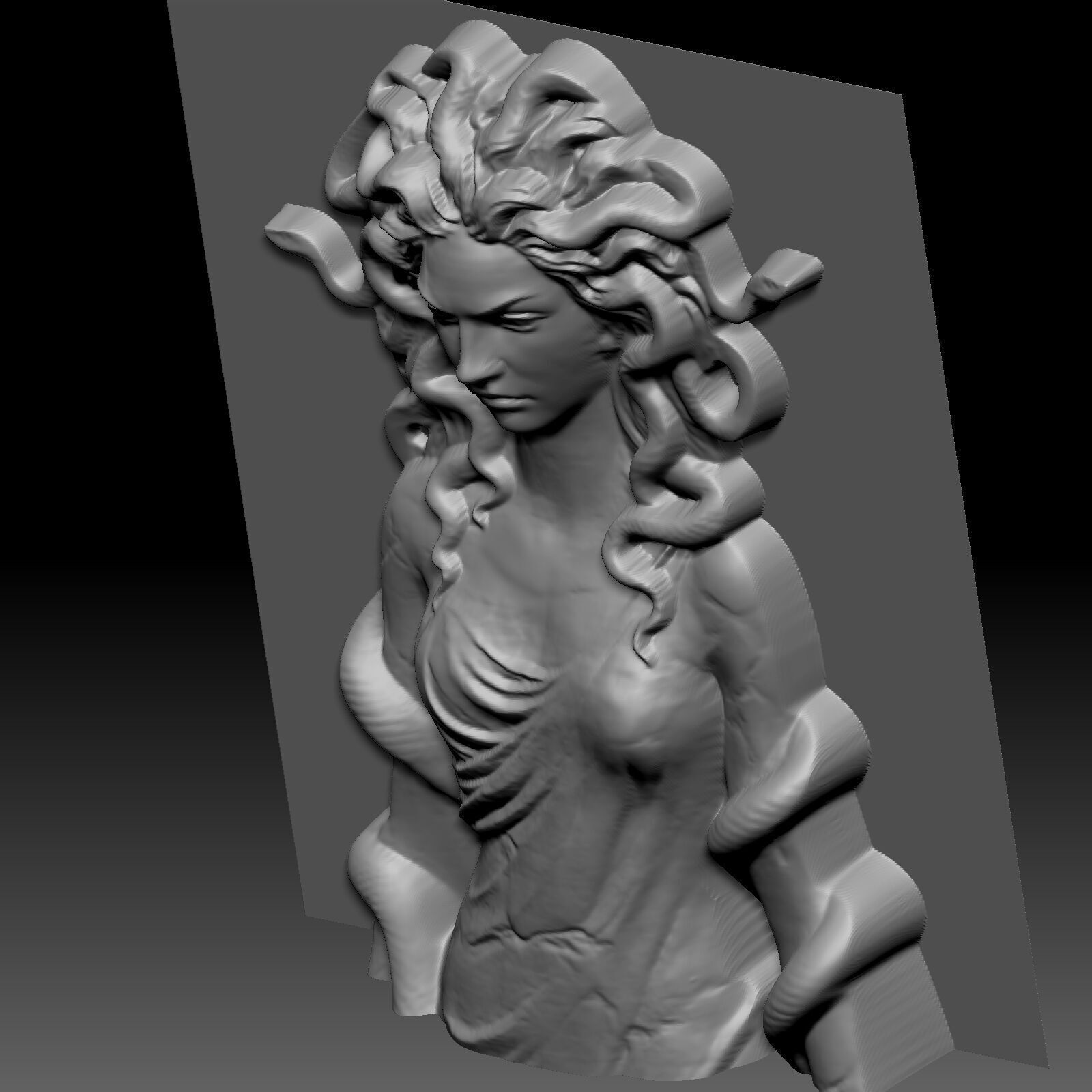 Medusa  3D print model_5