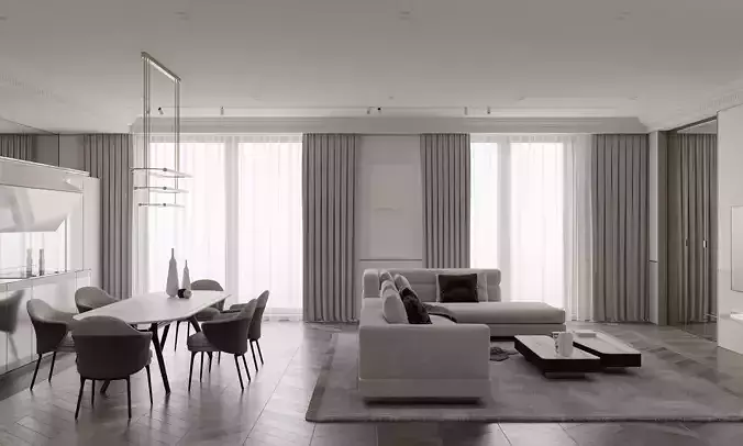 Cozy interior living room