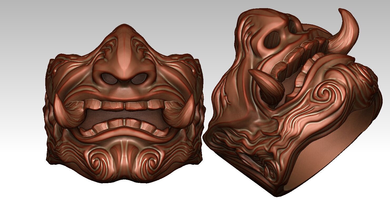 Ring Fangs 3D print model_3