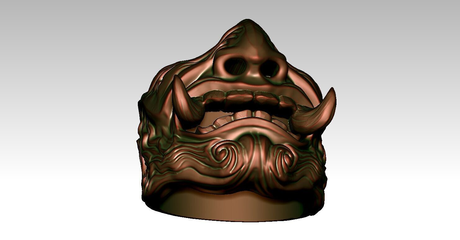 Ring Fangs 3D print model_4