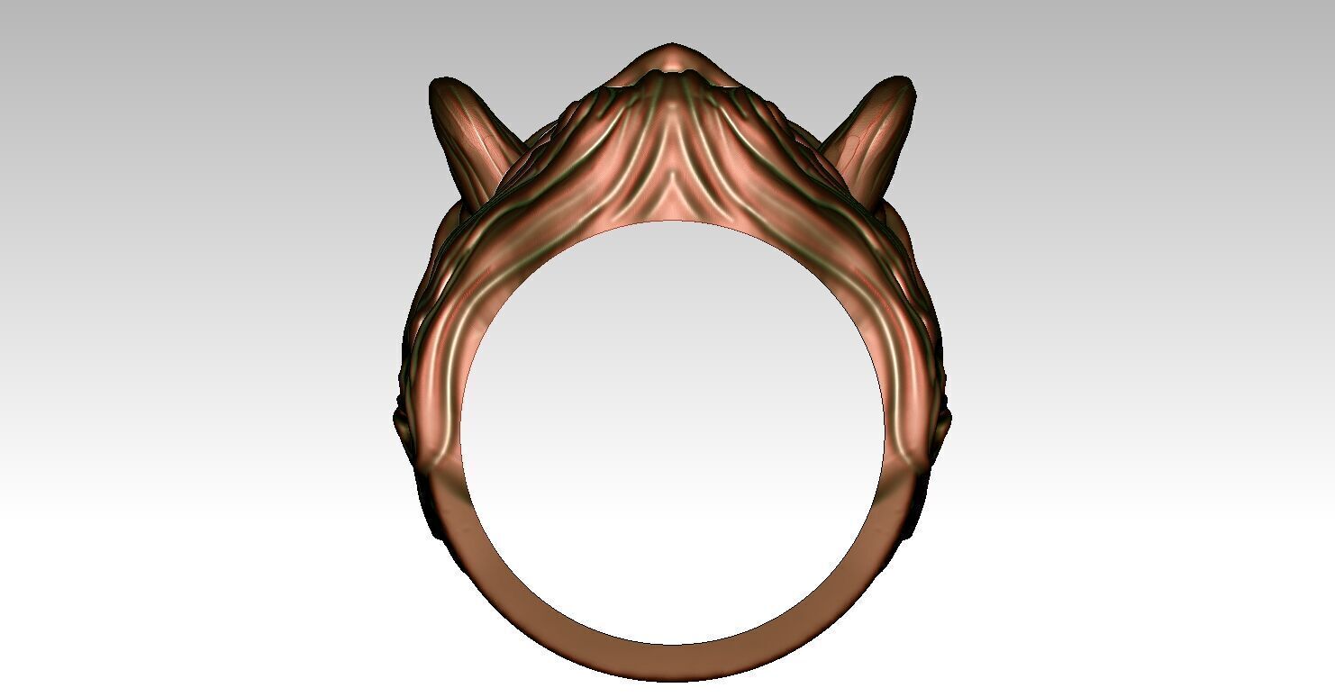 Ring Fangs 3D print model_9
