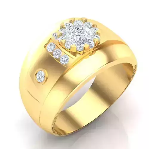 Man Ring Jewelry 1MR099 3D print model