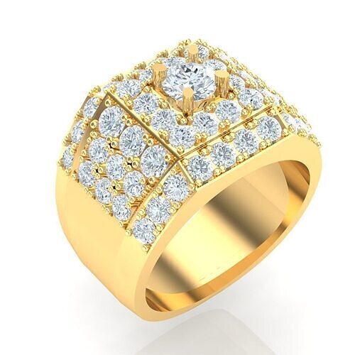 Man Ring Jewelry 1MR098 3D print model