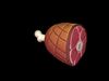 Stylized Ham Leg  - AI Low-poly 3D model_1