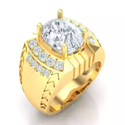 Man Ring Jewelry 1MR094 3D print model
