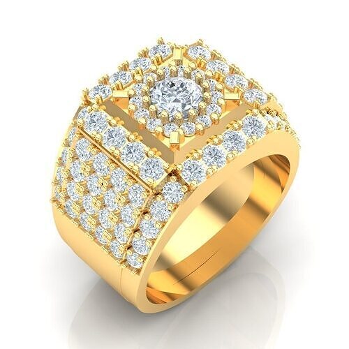 Man Ring Jewelry 1MR093 3D print model
