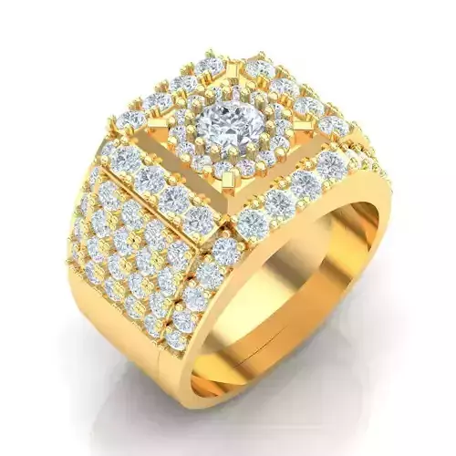 Man Ring Jewelry 1MR093 3D print model