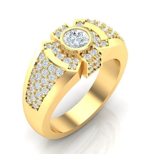Man Ring Jewelry 1MR092 3D print model
