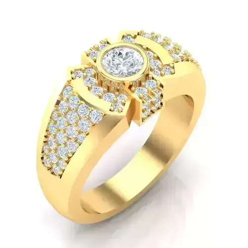 Man Ring Jewelry 1MR092 3D print model