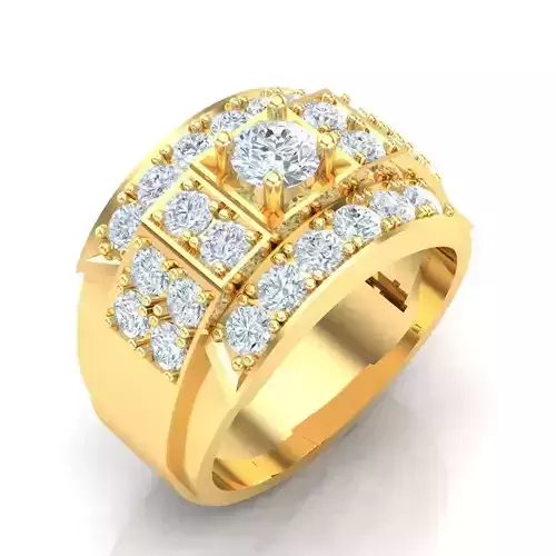 Man Ring Jewelry 1MR091 3D print model