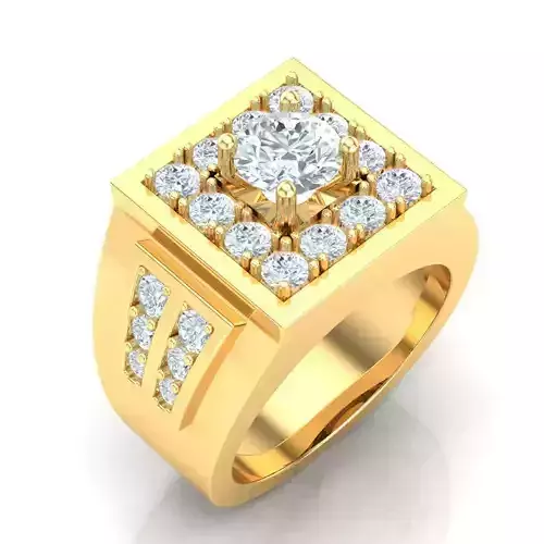 Man Ring Jewelry 1MR090 3D print model