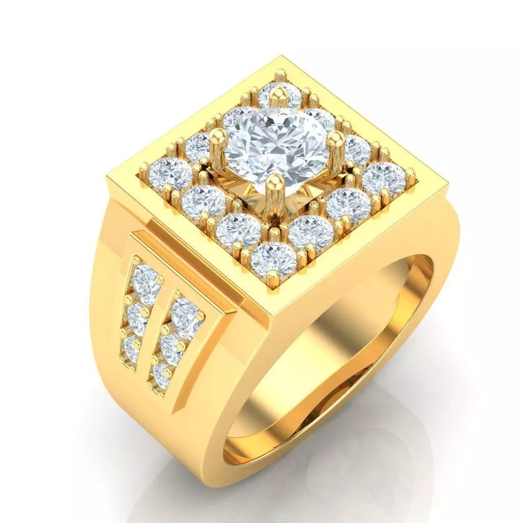 Man Ring Jewelry 1MR090 3D print model