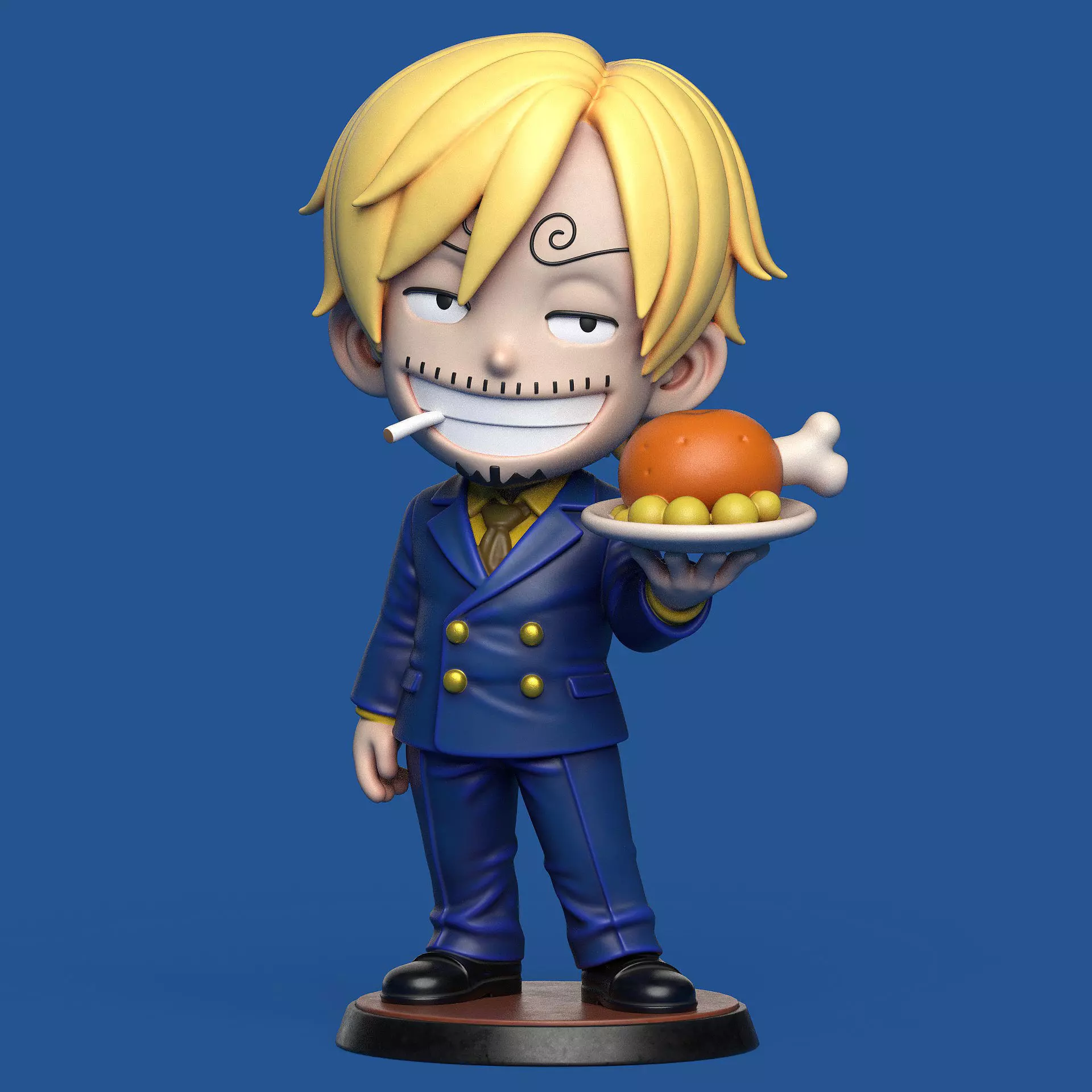 Sanji One Piece 3D print model_0