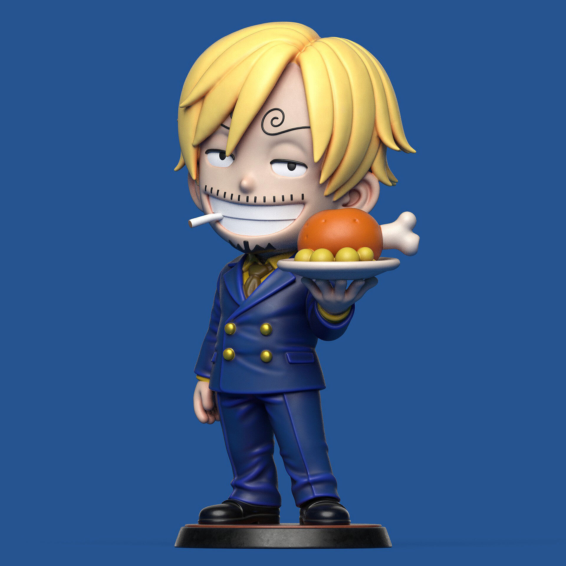 Sanji One Piece 3D print model_1