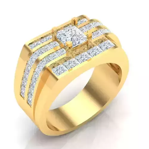 Man Ring Jewelry 1MR087 3D print model