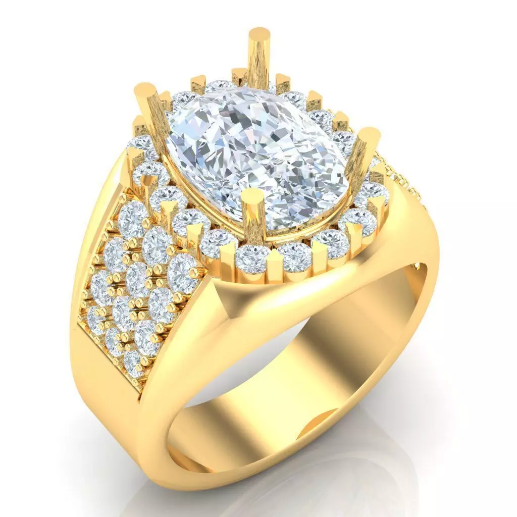 Man Ring Jewelry 1MR085 3D print model