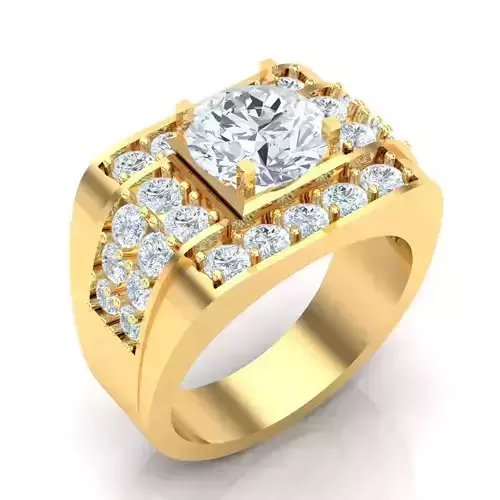 Man Ring Jewelry 1MR084 3D print model