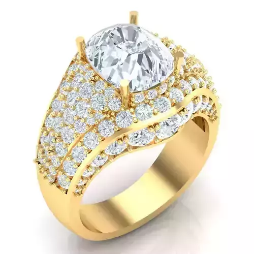 Man Ring Jewelry 1MR083 3D print model