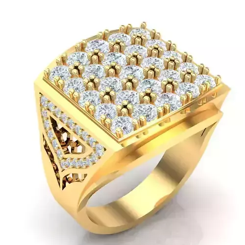 Man Ring Jewelry 1MR082 3D print model