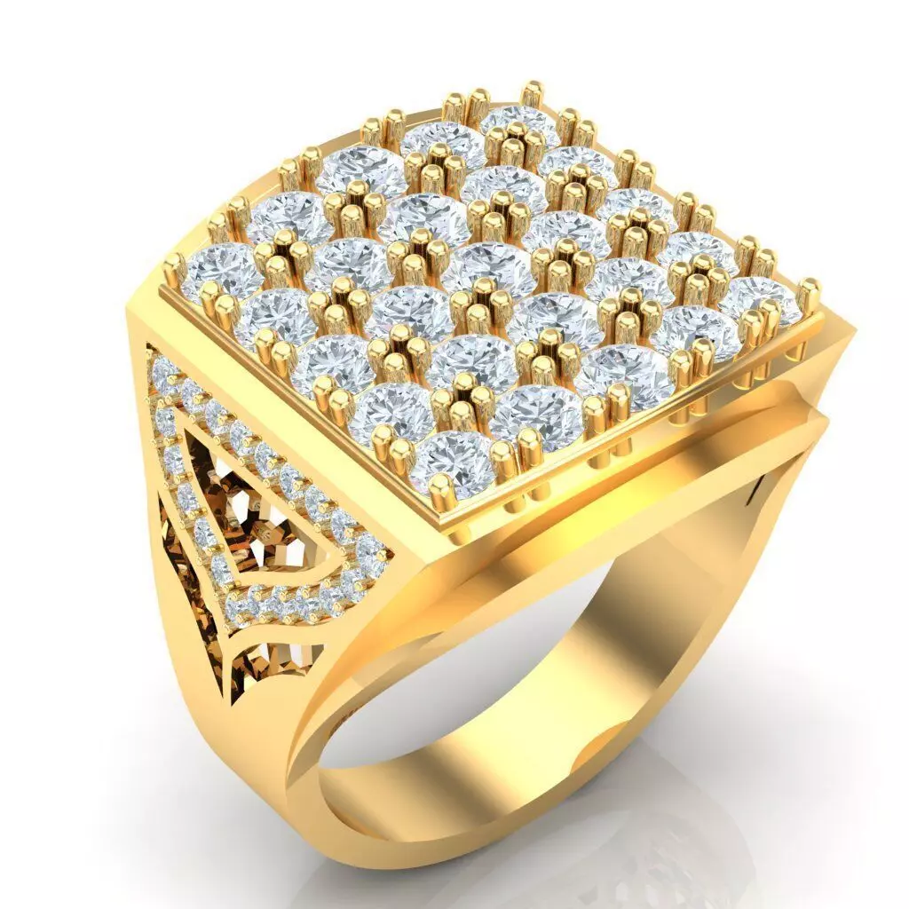 Man Ring Jewelry 1MR082 3D print model