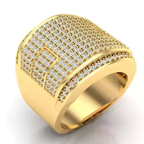 Man Ring Jewelry 1MR081 3D print model