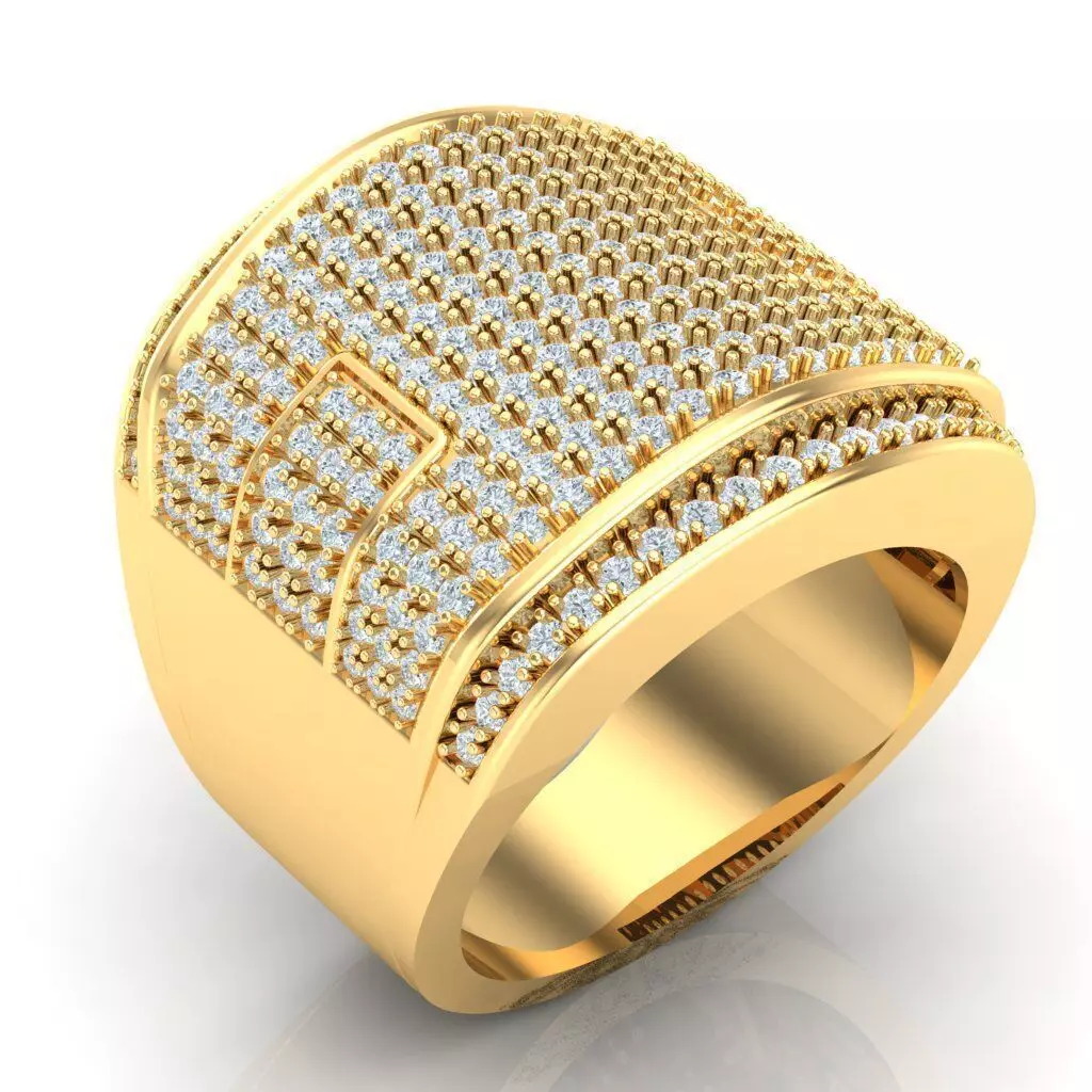Man Ring Jewelry 1MR081 3D print model