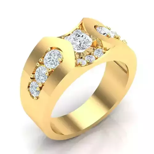 Man Ring Jewelry 1MR080 3D print model
