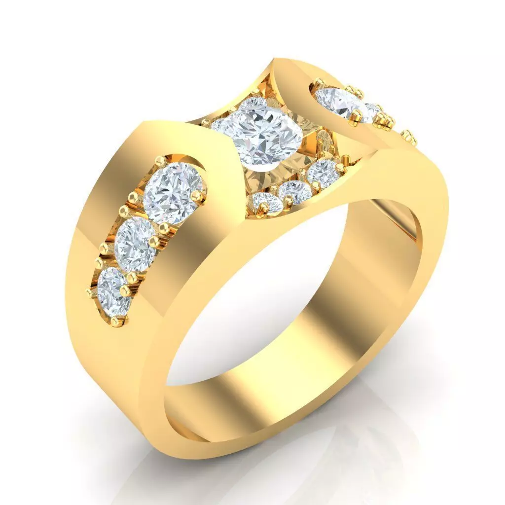 Man Ring Jewelry 1MR080 3D print model