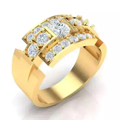 Man Ring Jewelry 1MR079 3D print model