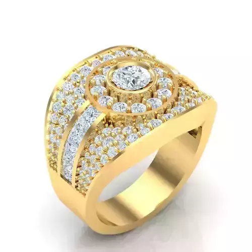 Man Ring Jewelry 1MR078 3D print model