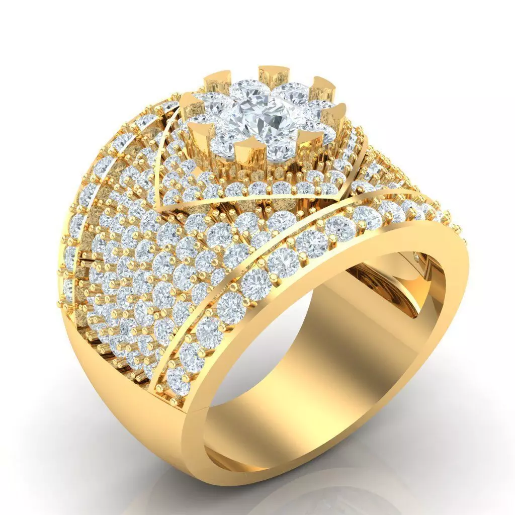 Man Ring Jewelry 1MR076 3D print model