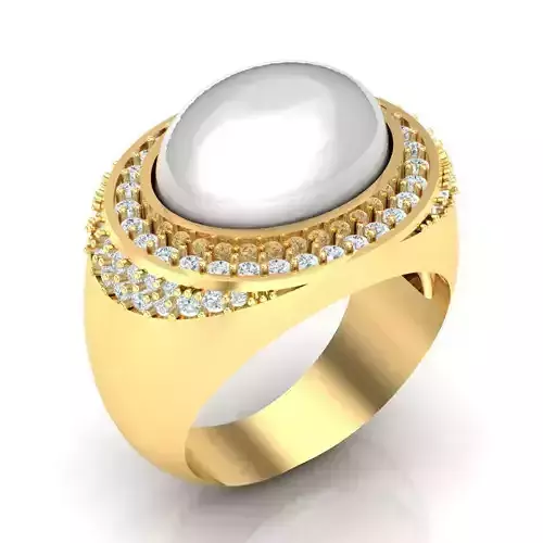 Man Ring Jewelry 1MR075 3D print model