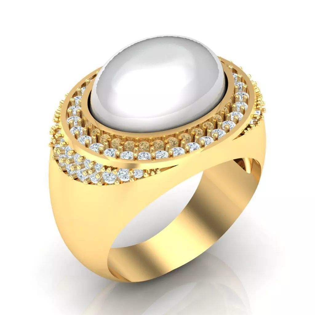 Man Ring Jewelry 1MR075 3D print model