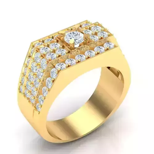 Man Ring Jewelry 1MR073 3D print model